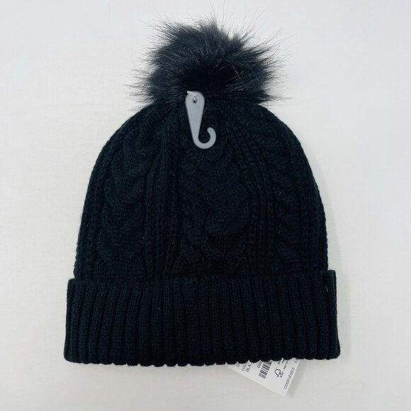 J Crew Womens One Size Fits Most Cable Knit Pom Pom Beanie Winter Hat BU653 1122 main image 5